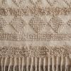 Natural Fringe Geometric Area Rug